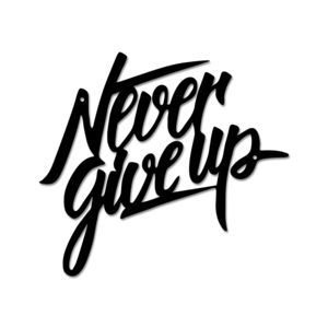 Never Give Up！motivational Wall Decor,home Gym Decor-metal Never Give Up Wall🦖
